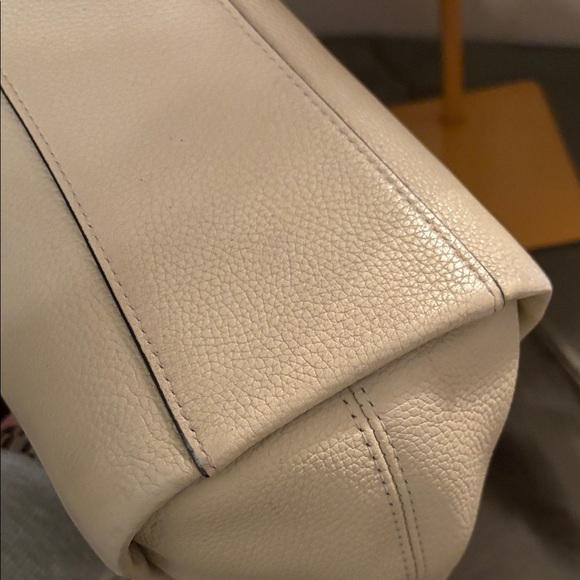Coach Cream Elise Satchel in polished pebbled Leather E222-79316 - Picture 10 of 16